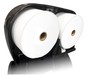 A Picture of product NPS-52555 Merfin® iView™ 5 in. Twin Mini Jumbo Bath Tissue Dispenser. 13.5 X 5.3 X 8.5 in. Black.