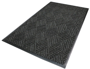Waterhog™ Diamondcord Interior Scraper/Wiper Mat with Smooth Back. 6 X 8.4 ft. Charcoal.