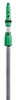 A Picture of product UNG-EZ120 Unger® Opti-Loc Extension Pole, Two Sections. 4 ft./1.25 m. Green/Silver.