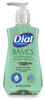 A Picture of product DIA-33256 Dial® Professional Basics MP Free Liquid Hand Soap in Pump Bottles. 7.5 oz. Unscented. 12 bottles/carton.