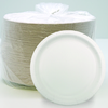 A Picture of product RJS-161292 Aspen Select Smooth Coated Paper Plate 8.75" 15 PT White 4 / 125 cs