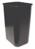 A Picture of product IMP-77035 Impact® Plastic Soft-Sided Desk/Office Wastebasket. 41 qt. 15.35 X 11.15 X 19.90 in. Black.