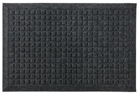 Waterhog™ Squares Classic Border Entrance-Scraper/Wiper-Indoor/Outdoor Mat  6 X 16 ft. Charcoal. Smooth Back