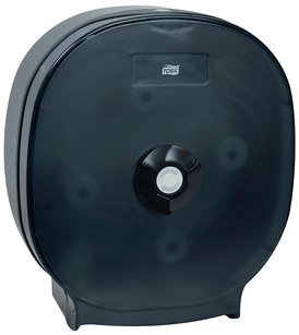 Tork 4-Roll Tissue Dispenser. 13.2 X 15 X 6 in. Black.