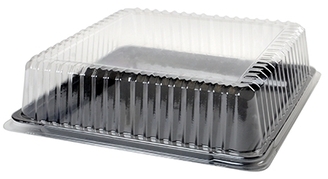 Platter Pleasers Square Cater Tray Dome Lids. 14 X 14 in. Clear. 40/case.