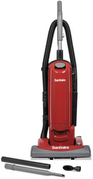 Sanitaire® FORCE™ QuietClean® Upright Vacuum SC5815D, 15" Cleaning Path, Red
