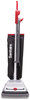 A Picture of product EUR-SC889B Sanitaire® TRADITION™ QuietClean® Upright Vacuum SC889A, 12" Cleaning Path, Gray/Red/Black