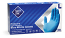 A Picture of product SAZ-GNPRMD1E The Safety Zone® Powder Free Nitrile Gloves. Size Medium. 3.5 mil. Blue. 100/box, 10 boxes/case.
