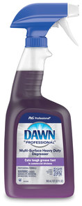 Dawn Professional Multi-Surface Heavy Duty Degreaser, Fresh Scent, 32 oz Spray Bottle, 6/Case