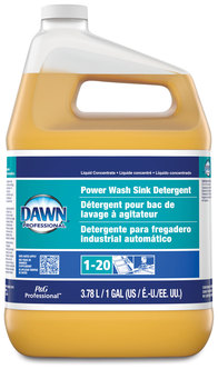 Dawn Professional Power Wash Sink Detergent, Fresh Scent, 1 gal Closed-Loop Plastic Jug, 3/Case