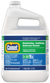 Comet Liquid Disinfecting-Sanitizing Bathroom Cleaner, 1 gal Plastic Jug, 3/Carton