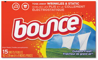 Bounce® Fabric Softener Sheets. Outdoor Fresh™ scent. 15 boxes.