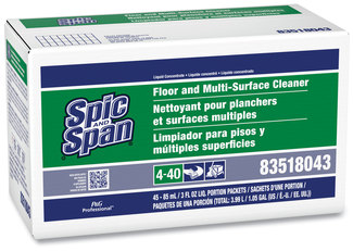 Spic and Span® Liquid Floor Cleaner,  3oz Packet, 45/Carton