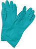 A Picture of product BWK-183S Boardwalk® Flock-Lined Nitrile Gloves. Size Small. 15 mil. 13 in. Green. 1 dozen/case.