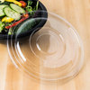 A Picture of product FIS-5048FL Super Bowl Flate PET Lids for 48 oz. Salad Bowls. Clear. 50/case.