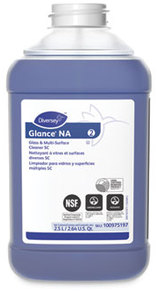 Diversey™ Glance NA Glass and Multi-Surface Cleaner SC. 2.5 L. Fragrance-Free. 2 bottles/carton.