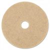 A Picture of product BWK-4020NHE Boardwalk® Natural Hog Hair Ultra High-Speed Burnishing Floor Pads. 20 in. Tan. 5/carton.
