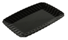 A Picture of product 967-062 Flairware Snack Trays. 5 X 7 in. Black. 18 trays/bag, 14 bags/case.