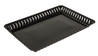 A Picture of product 969-667 Flairware Serving Trays. 9 X 13 in. Black. 48 trays/case.