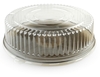 A Picture of product FIS-9801L Platter Pleasers PETE 18 inch Dome Lids. Clear. 25 lids/case.