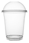 A Picture of product FIS-3198DLH Super Sips PET Dome Lids with Hole, fits 12-24 oz. Cups. Clear. 50/pack, 20 packs/case.