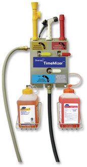 Diversey™ J-Fill® Time Mizer Spray System, 2.5 L, Two Dispenser, 13 x 7.5 x 21.61, Stainless Steel