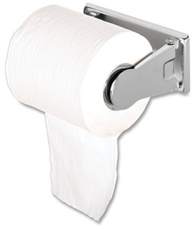 San Jamar® Locking Toilet Tissue Dispenser,  6 x 4 1/2 x 2 3/4, Chrome