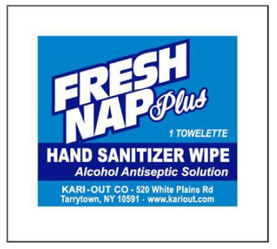Fresh-Nap Plus Hand Sanitizer Wipe, 80% Alcohol, Lemon Scent, 1000/Case