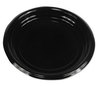 A Picture of product BWK-PLTHIPS9BL Boardwalk® Hi-Impact Plastic Dinnerware Plates. 9 in. Black. 500/Carton.