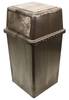 A Picture of product IMP-87504 Impact® Vanguard™ Plastic Indoor/Outdoor Trash Receptacle. 45 gal. Brown.