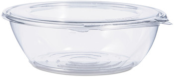 Dart® SafeSeal™ , Tamper-Evident Bowls with Flat Lid, 48 oz, 8.9" Diameter x 2.8"h, Clear, 100/Case