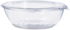 A Picture of product DCC-CTR48BF Dart® SafeSeal™ , Tamper-Evident Bowls with Flat Lid, 48 oz, 8.9" Diameter x 2.8"h, Clear, 100/Case