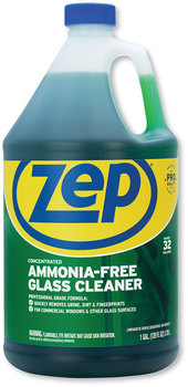 Zep Commercial® Ammonia-Free Glass Cleaner, Pleasant Scent, 1 gal Bottle, 4/Carton