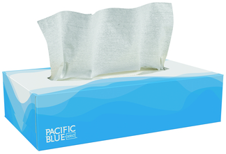 Georgia Pacific® Pacific Blue Select™ 2-Ply Facial Tissue, Flat Box, 100 Sheets/Box, 30 Boxes/Case