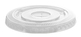 A Picture of product FIS-3192FLS FITS 9 SQ. & 12 OZ. PET FLAT LID W/SLOT (92 MM), CLEAR, 1000/CS (100/10)
