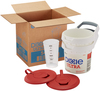 A Picture of product GPC-54026 Dixie Ultra™ Surface System Wipe Dispenser For Foodservice By Gp Pro , White, 2 Dispensers, 2 Lids & 1 Measuring Cup/Case