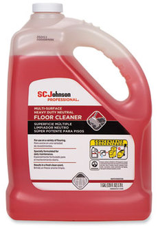 SC Johnson Professional® Heavy Duty Neutral Floor Cleaner. 1 gal. Fresh scent. 4 bottles/carton.