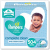 A Picture of product PGC-75614 Pampers® Complete Clean™ Baby Wipes, 1 Ply, Baby Fresh, 504/Pack