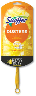 Swiffer® Heavy Duty Dusters Starter Kit, 6" Handle with Two Disposable Dusters, 4 Kits/Case