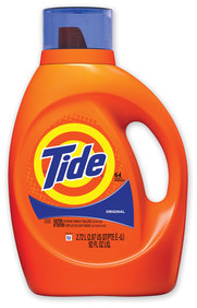 Tide® Liquid Laundry Detergent, Original Scent, 64 Loads, 92 oz Bottle, 4/Case