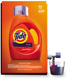 Tide® Eco-Box HE Liquid Laundry Detergent, Tide Original Scent, 105 oz Bag-In-A-Box