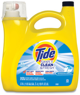 Tide® Simply Clean & Fresh™ HE Liquid Laundry Detergent, Refreshing Breeze, 138 oz Bottle