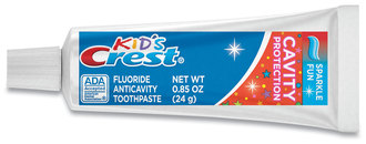 Crest® Kids' Sparkle Toothpaste, Blue, Bubblegum Flavor, 0.85 oz Tube, 72/Case