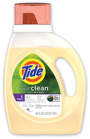 Tide® PurClean™ Liquid Laundry Detergent, Honey Lavender, 32 Loads, 46 oz Bottle, 6/Carton