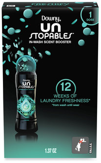 Downy® Unstopables In-Wash Scent Booster Beads, For Coin Vending Machines, Fresh Scent, 1.37 oz Canister, 156/Carton