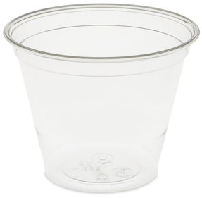 Pactiv EarthChoice Recycled Clear Plastic Cold Cups, 9 oz, Clear, 975/Case