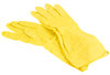 A Picture of product TWS-394VPPLAS Small Multi-Use Yellow Rubber Flock Lined Gloves - Pair