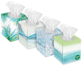 Kleenex® 3-Ply Lotion Facial Tissue. White. 60 sheets/box, 27 boxes/carton.