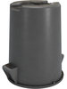 A Picture of product 963-093 Bronco™ Round Waste Bin Trash Containers. 32 gal. Gray.