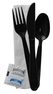 A Picture of product FIS-17CKFSKPPBK WRAPPED CUTLERY KIT F,S,K, W/NAPKIN, PP 250 per Case